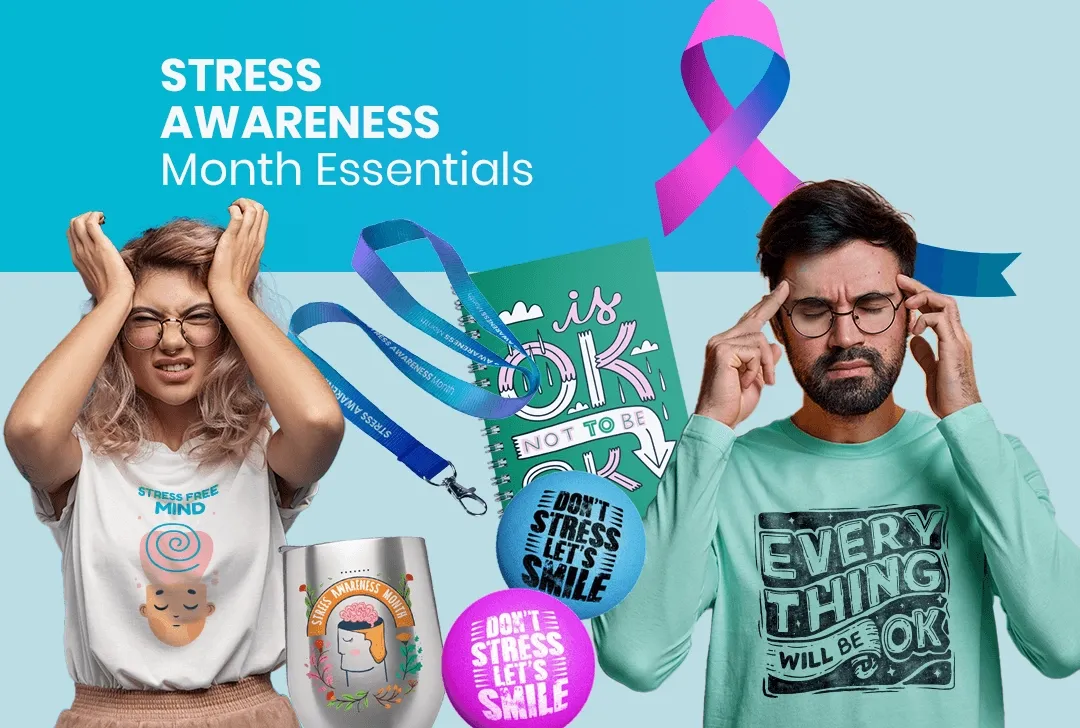 CustomTeesToday.com Stress Awareness Month