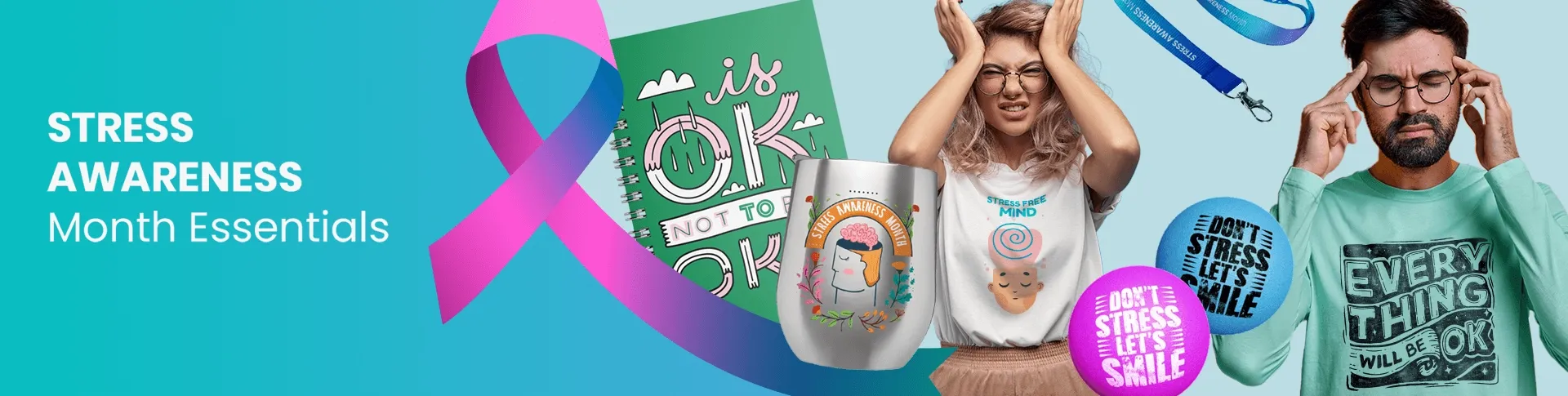 CustomTeesToday.com Stress Awareness Month