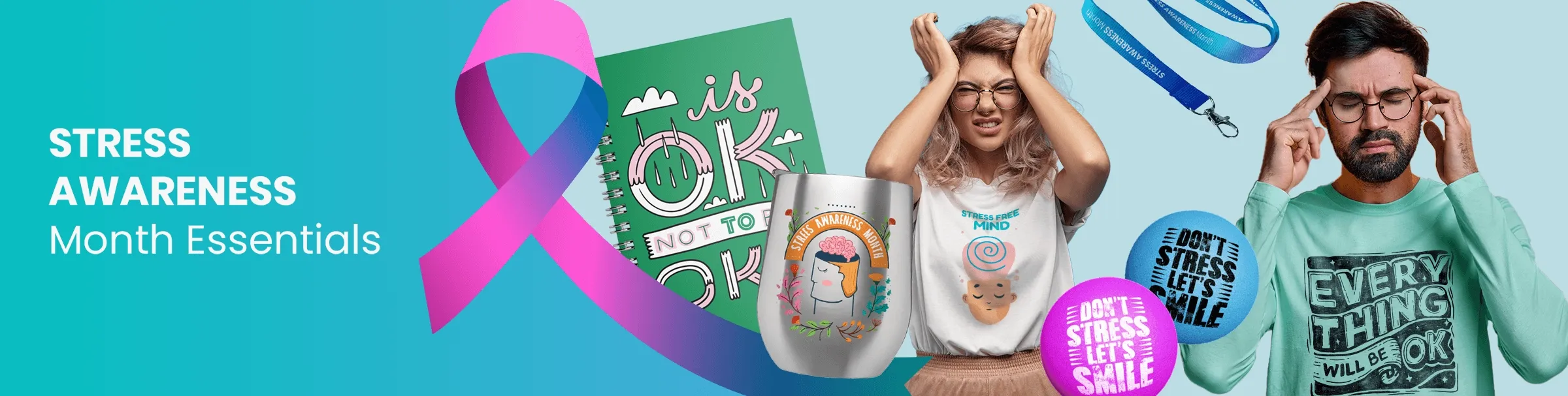 CustomTeesToday.com Stress Awareness Month