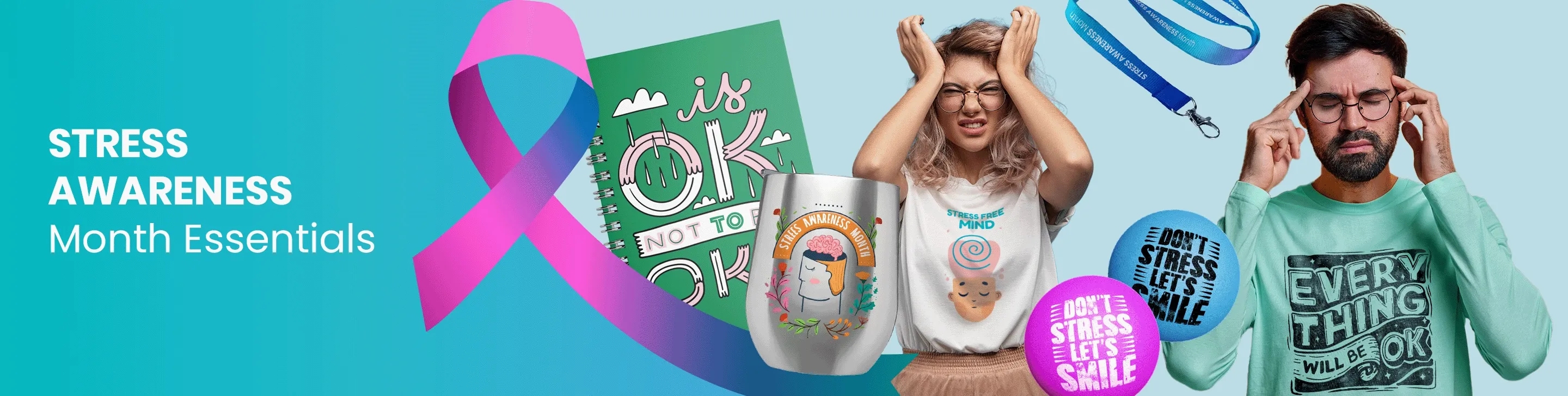 CustomTeesToday.com Stress Awareness Month