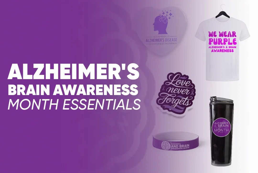 CustomTeesToday.com Alzheimer's Brain Awareness Month