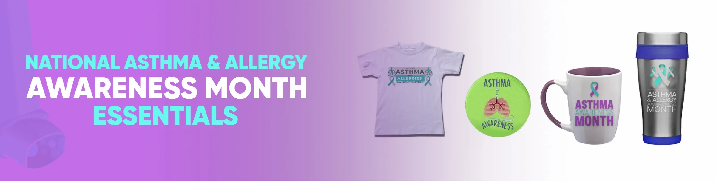 CustomTeesToday.com National Asthma & Allergy Awareness Month