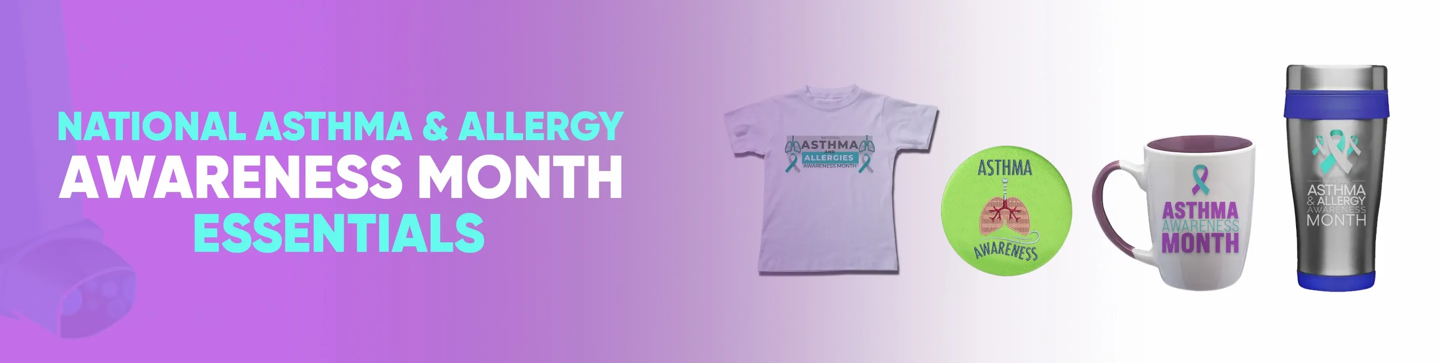CustomTeesToday.com National Asthma & Allergy Awareness Month