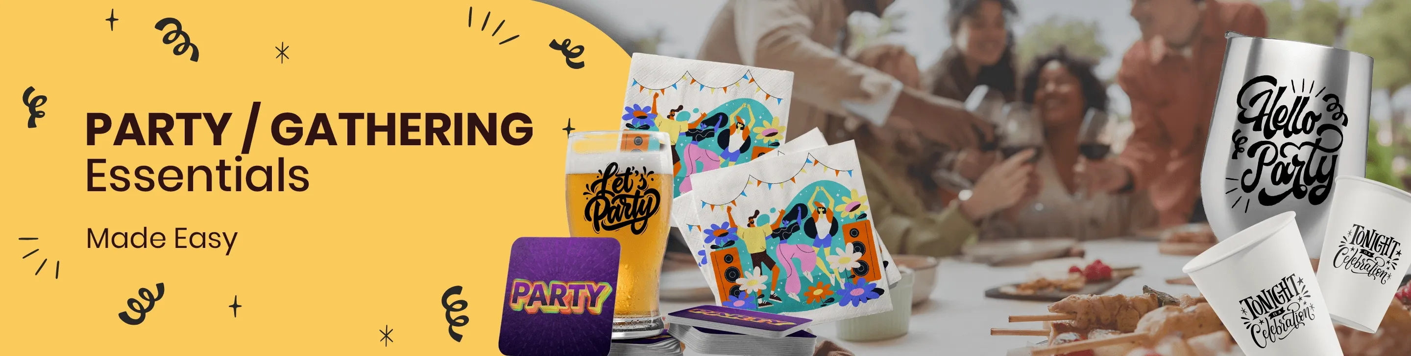 CustomTeesToday.com Party/Gathering Essentials