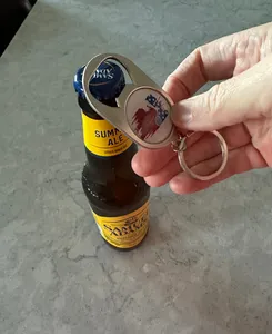 CustomProPrints.Com - Multi-use Alloy Bottle Opener Keychain