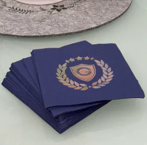 CustomTeesToday.com - Custom Foil Stamped Beverage Napkin