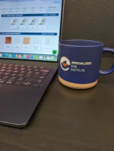 ImprintNow.de - 11 oz. Cosmic Speckled Clay Coffee Mugs