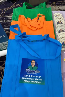 Custom Reusable Grocery Tote Bag - Boca Raton expo