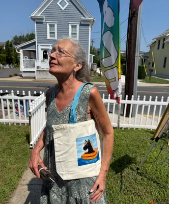 Custom Natural Cotton Tote Bag - 100th anniversary of the Pony Swim in chincoteague Virginia