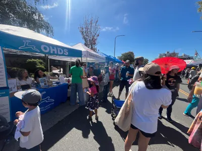 Custom Rectangle Table Covers - Street Fair