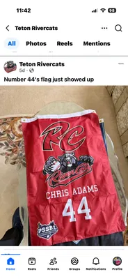 Rectangle Flag - RiverCats Facebook page