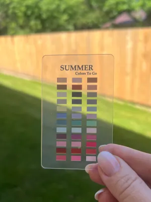 Transparent Card - Great sample of Summer colors