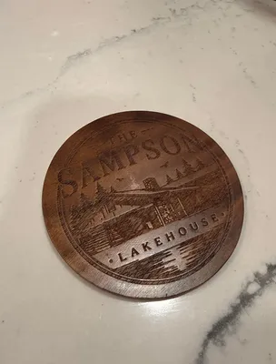 Custom Handmade Walnut Coaster -