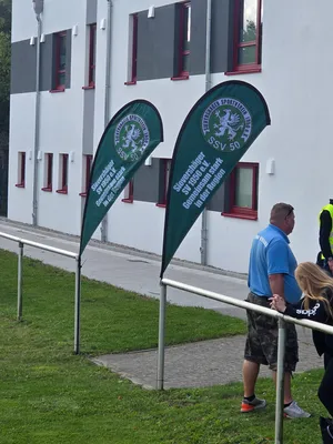 Teardrop Flag - First home game of the season for Sievershger SVThank you