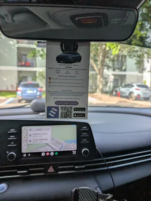Large Mirror Hang Tags - Rideshare driver promoting and marketing Empower Rideshare to all my riders that come inside my car