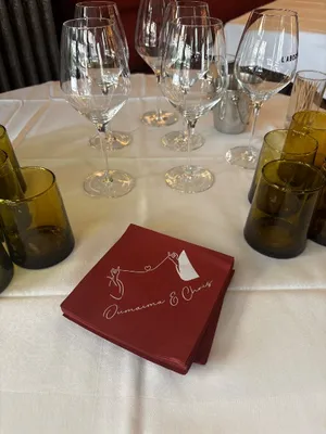 Custom Paper Beverage Napkin - It is in honor of our sons wedding at the Paris 8th Arrondissement Town Hall