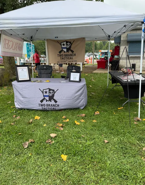 We used our custom tablecloth at Litchfield FunFest a local community event where Two Branch Tactical had a vendor table and supported the festivities The tablecloth looked professional displayed our brand perfectly and really helped our setup stand out