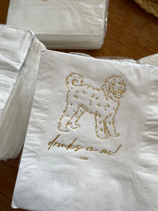 ImprintNow.nl - Custom Foil Stamped Beverage Napkin