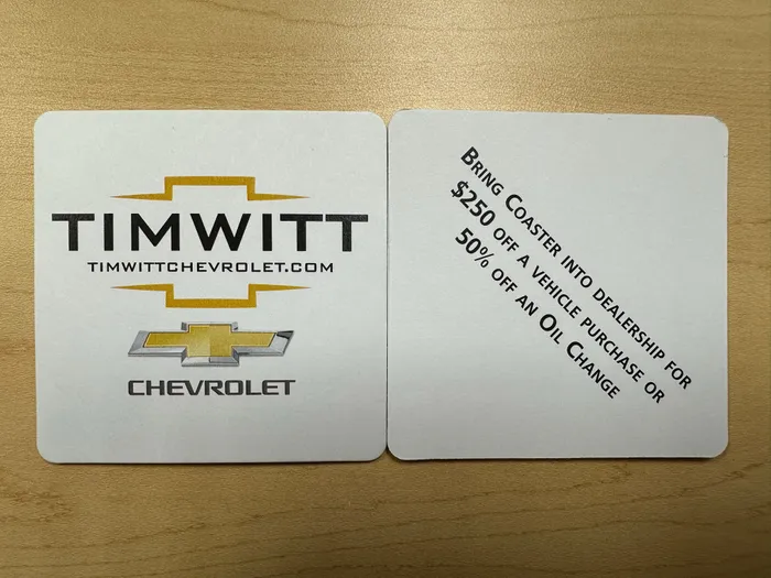 CustomProPrints.Com - Super Absorbent Bar Coaster