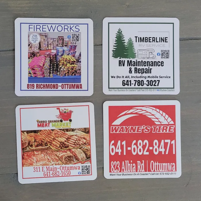 CustomProPrints.Com - Paper Coasters