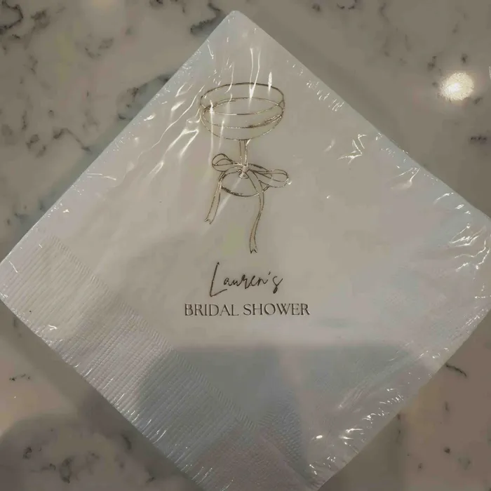 ImprintNow.it - Custom Foil Stamped Beverage Napkin