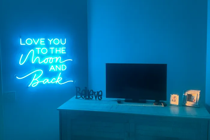 CustomProPrints.Com - I Love You To The Moon And Back Neon Sign