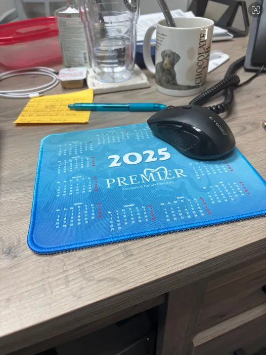 ImprintNow.de - Light Blue Calendar Mouse Pad