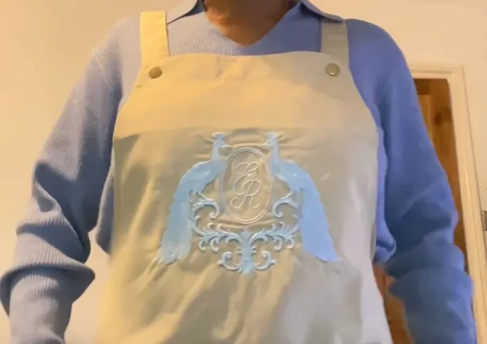 ImprintNow.it - Apron with Happy Bear Patch