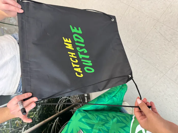 CustomTeesToday.com - Custom Polyester Drawstring Bag