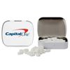 Domed Tin with Dollar Sign Shaped Mints 