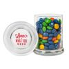 Glass Gourmet Jar - Chocolate Buttons Imprinted 