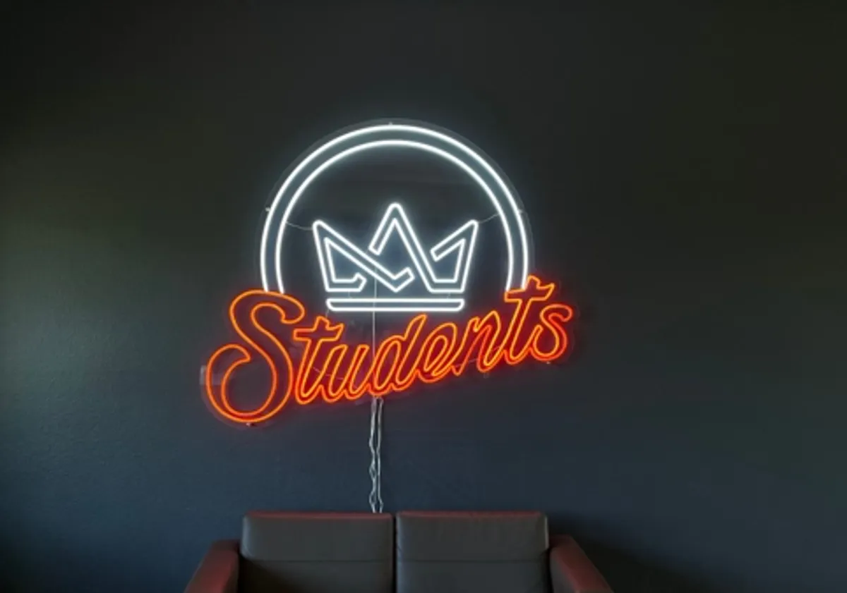 47in White Math Is Lit Neon Sign - Stealth Promo Co