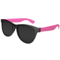 Lunettes de soleil bicolore Noir-rose