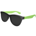 Lunettes de soleil bicolore Vert noir-citron vert