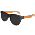 Lunettes de soleil bicolore Noir-Orange
