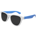 Lunettes de soleil bicolore Blanc-Bleu