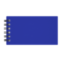 Mini-Visitenkarten-Notizbuch Blau