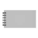 Mini-Visitenkarten-Notizbuch Silber