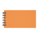 Mini-Visitenkarten-Notizbuch Orange