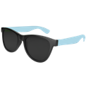 Lunettes de soleil bicolore Noir-Bleu clair