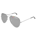 Lunettes de soleil aviateur Argent