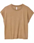 T-shirt décontracté Vintage Wash pour dames WSH COYOTE BRWN