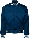 Giacca da baseball unisex in raso con bordi a righe Marina Militare