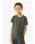 Bella + Canvas Youth CVC Jersey T-Shirt Hthr Miltary Grn