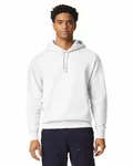 Unisex Lightweight Cotton Hooded Sweatshirt WHITE
