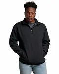 Pile unisex Dri-Power® Quarter-Zip NERO