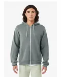 Bella + Canvas Unisex Sponge Fleece Full-Zip Hooded Sweatshirt BLUE STORM