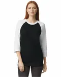 Unisex CVC Raglan T-Shirt BLACK