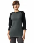 Unisex CVC Raglan T-Shirt HT CHARCOAL