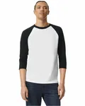 Unisex CVC Raglan T-Shirt WHITE